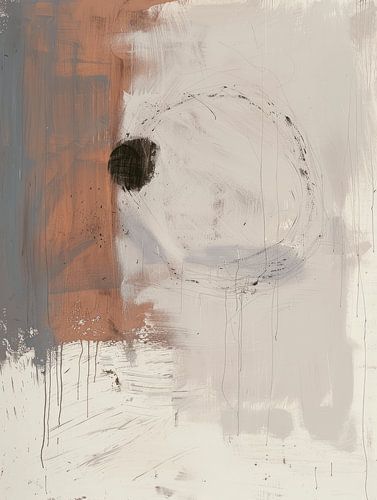 Modern abstract in Japandi en wabi-sabi stijl