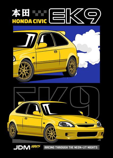Honda Civic Type R EK9 JDM Car par Adam Khabibi
