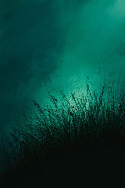 Herbe à l'ombre de la lumière Paysage abstrait par Eva Lee