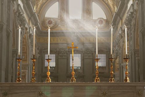 Kirche St. Peter, Vatikanstadt von rene marcel originals