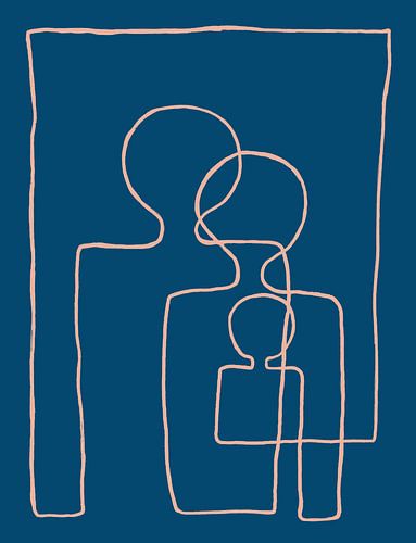 Three of them together Prussian Blue/Potters pink