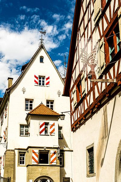Gevel van de oude stad Überlingen van Dieter Walther