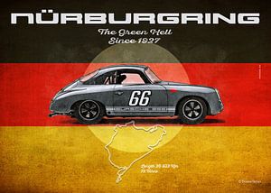 Nürburgring Vintage P 356 format paysage