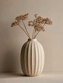 Minimalistische Vase für Trockenblumen von IamHomeStudio