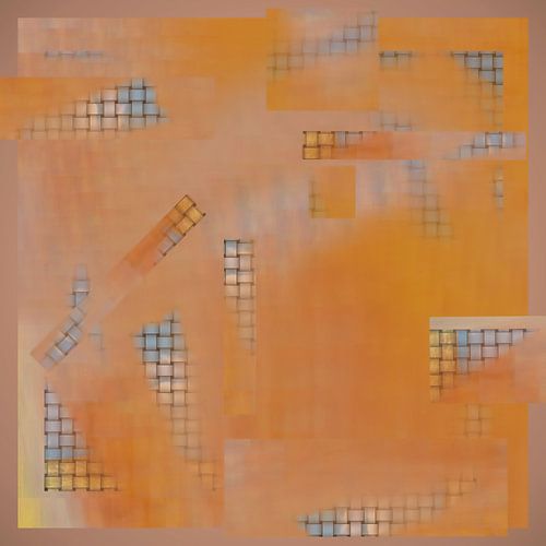 Abstracte oranje weefpatroon