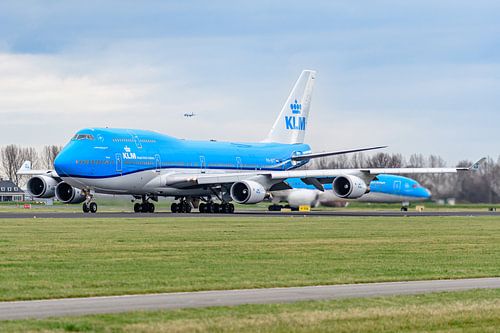 KLM Boeing 747-400 "City of Tokyo" op de Polderbaan.