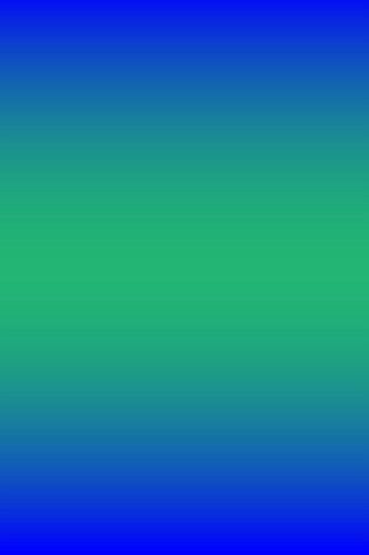 Paysage abstrait de coucher ou de lever de soleil en bleu et vert néon