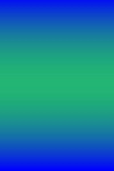 Abstrakte Sonnenuntergang oder Sonnenaufgang Landschaft in Neon blau und grün von Dina Dankers