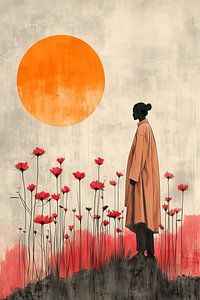 Zwischen Sonne und Blume
