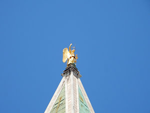 Beeld op San Marcoplein in Italië