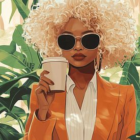 Kaffee in Grün von Bianca ter Riet