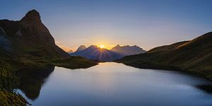 Zonsondergang, Rappensee van Walter G. Allgöwer