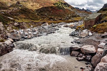 Ruisseau de montagne du glacier Silvretta sur Rob Boon