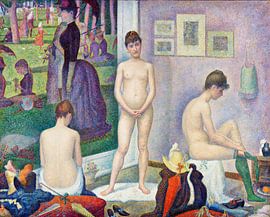 Modellen, Georges Seurat (ca. 1886–1888) van Atelier Liesjes