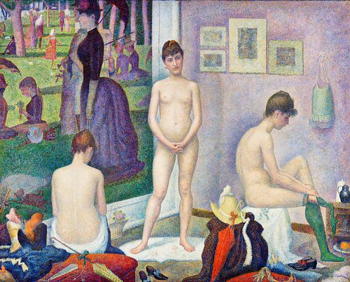 Modellen, Georges Seurat (ca. 1886–1888)