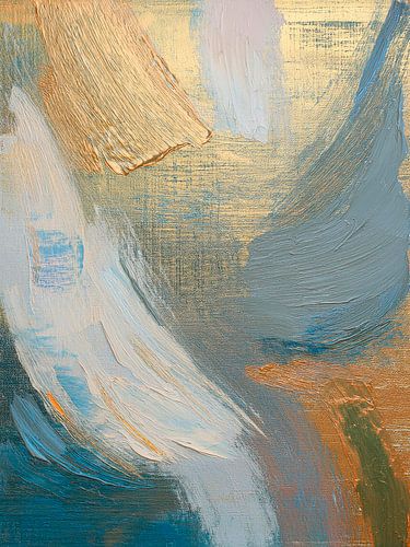 Modern abstrakt: Leinentexturen mit Gold