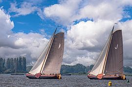 Skutsjezeilwedstrijden op de Friese Meren 2023 by Brian Morgan