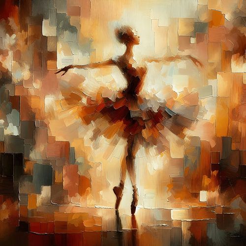 pretty ballerina van FoXo Art