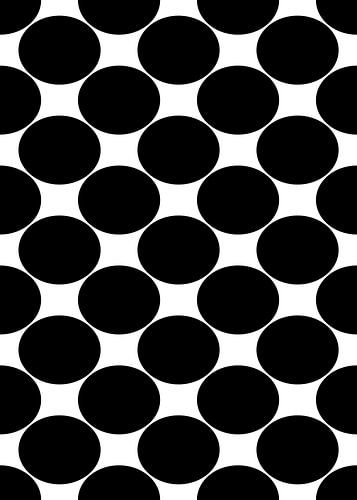 Klassiek polkadot arrangement