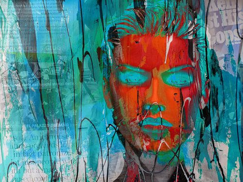 The face goes abstract