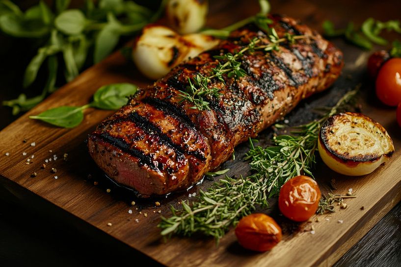 Gegrilltes Fleisch von Poster Art Shop