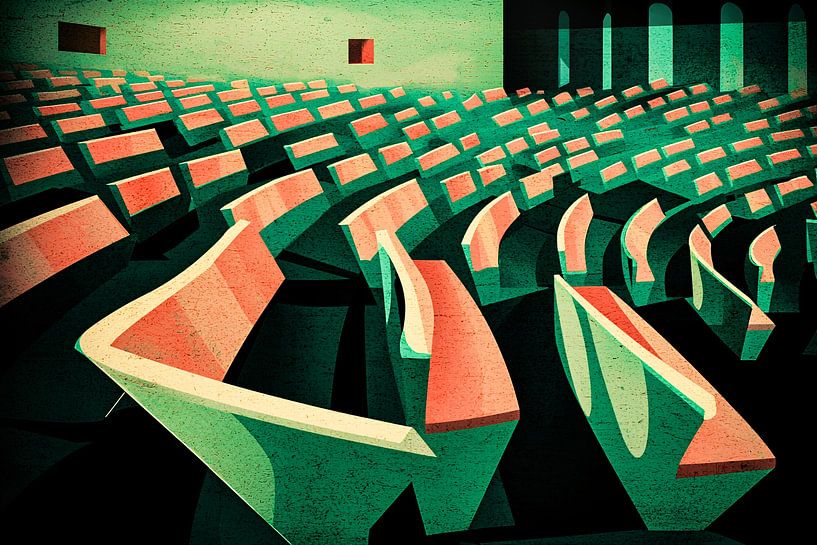 Abstract auditorium in modern style by Art & Soul Creations