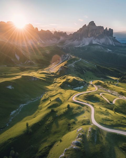 Stiller Blick auf Berggipfel von fernlichtsicht