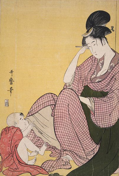 Yubi-sashi, Child pointing, Kitagawa, Utamaro 1753?-1806,  Date Created: ca. 1793 von Liszt Collection