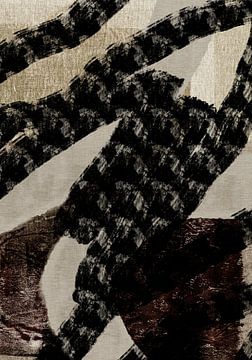 Wabi-sabi. Minimalistisch abstract in neutrale kleuren. van Dina Dankers