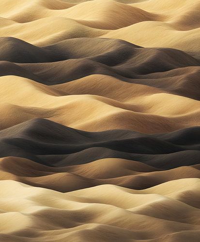 Collines de sable artistiques