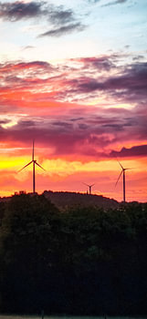 L'énergie de l'horizon – Un coucher de soleil flamboyant