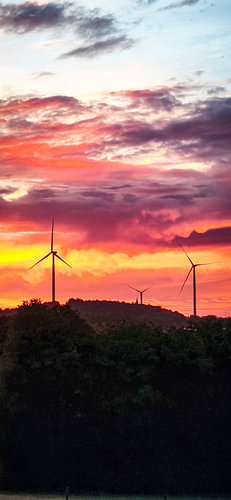 Energy of the Horizon – Fiery Sunset