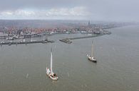 Luchtfoto: Pieperrace Volendam (Zeilwedstrijd) van Pascal Fielmich thumbnail