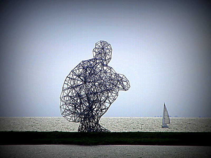 De Hurkende Man von Nicky`s Prints