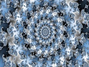 Abstraktes Mandelbrot-Fraktal-Mandala