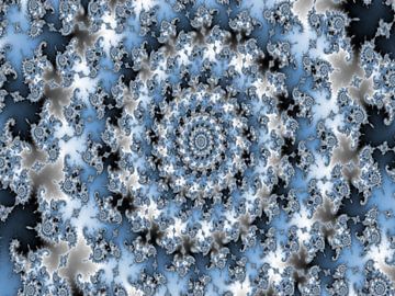 Abstract Mandelbrot fractal mandala van Maurice Dawson