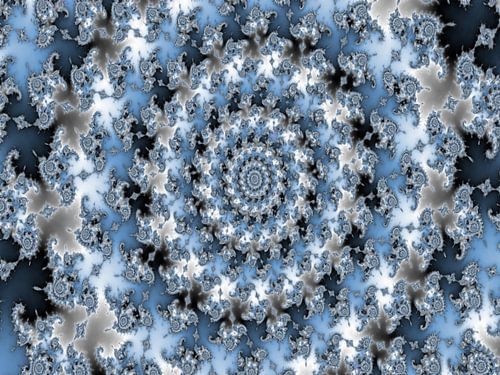 Abstract Mandelbrot fractal mandala