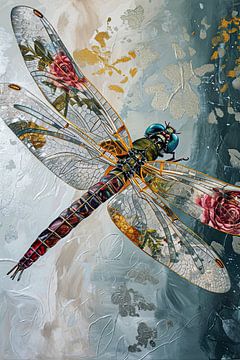 Libelle Kunstwerk von Wunderbare Kunst