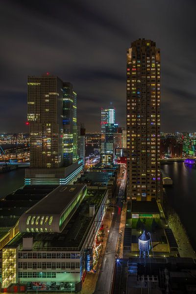Manhattan @ the Maas - Rotterdam Skyline (5) van Tux Photography
