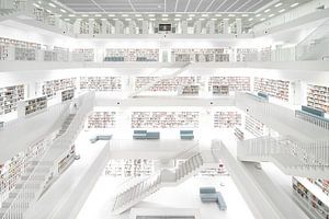 Die Bibliothek in Stuttgart van Wil Crooymans