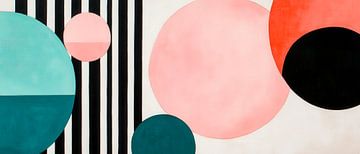 Geometric shapes and stripes - Modern by Poster Art Shop