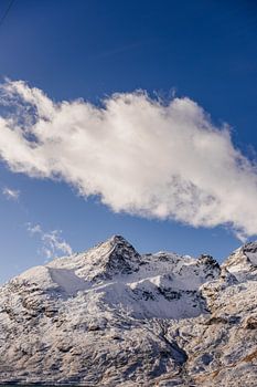 Wolken über ewigem Schnee