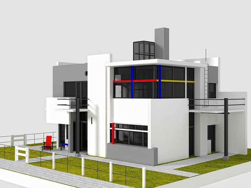 Rietveld Schröder Ostansicht von Jan Brons