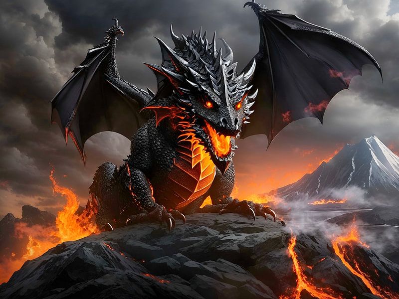 Schwarzer Drache von DeVerviersBelgium