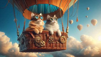 Steampunk Sky Cat Explorers