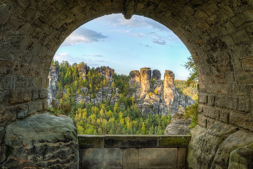 Under the Bastei Bridge in Saxon Switzerland by Michael Valjak