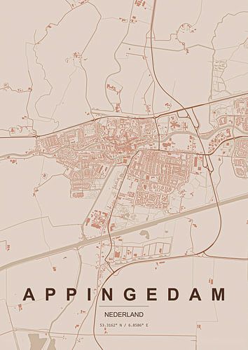Stadtplan von Appingedam
