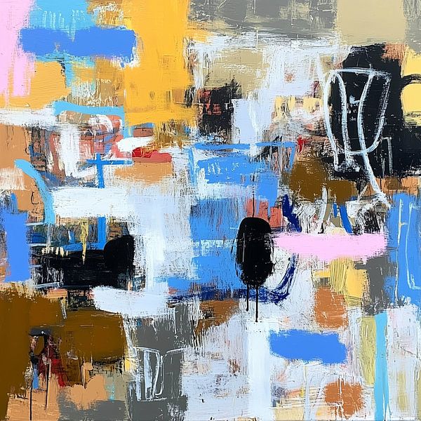 Harmonie abstraite en couleur par Color Square