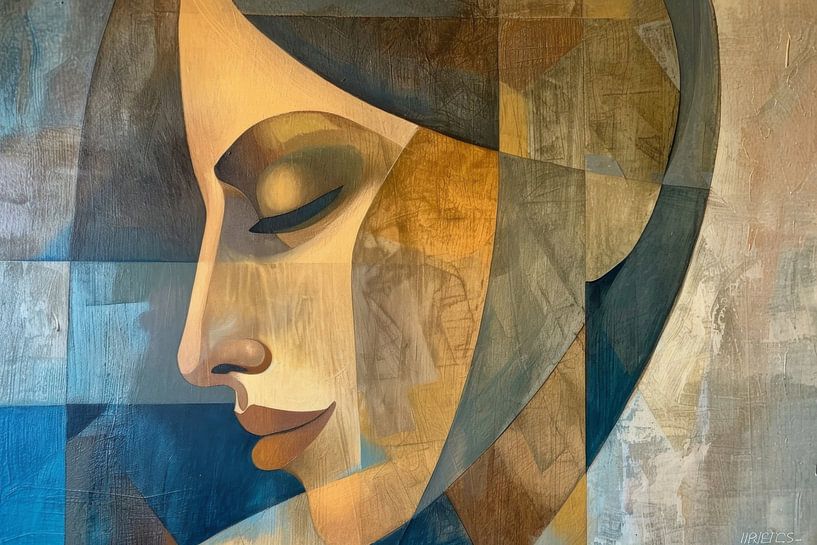 Cubist woman by Poster Art Shop