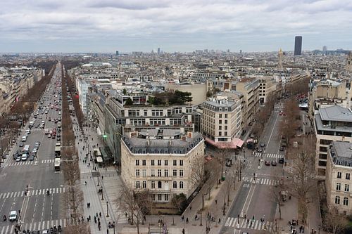 paris depuis l'arc de triomphe